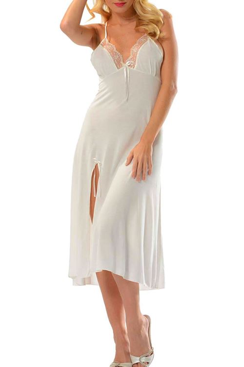 Saten Gecelik Sabahlık Set - Çeyizlik Ekru 